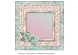 Lacy Lovelies 7" x 7" - Shabby Posy Insert