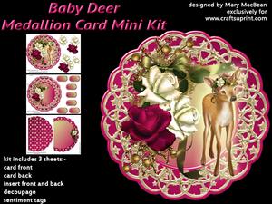 Baby Deer Medallion Card Mini Kit