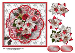 Christmas Cluster Decoupage Card Front