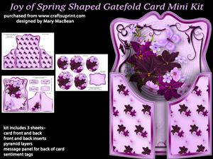 Joy of Spring Shaped Gatefold Card Mini Kit