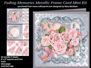 Fading Memories Metallic Frame Card Mini Kit