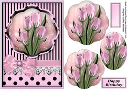 Spring is in the Air Petal Pyramid Card