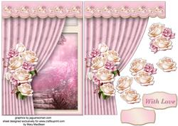 Room with a View - Pink and Cream Roses