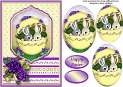 Easter Bunnies Card Front