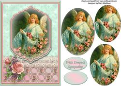 Little Angel Sympathy Card Front