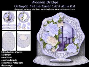 Wooden Bridge Octagon Frame Easel Card Mini Kit