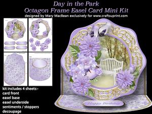 Day in the Park Octagon Frame Easel Card Mini Kit