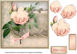 Antique Rose Card Front