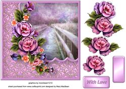 Bridge with Roses Card Front