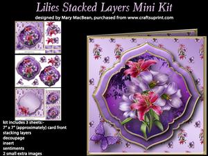 Lilies Stacked Layers Mini Kit
