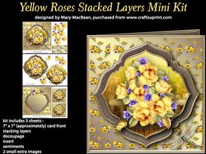 Yellow Roses Stacked Layers Mini Kit