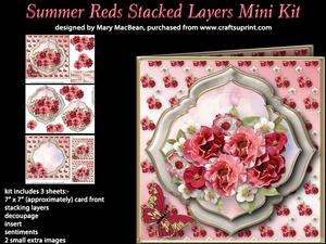 Summer Reds Stacked Layers Mini Kit