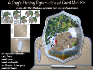 A Day's Fishing Pyramid Easel Card Mini Kit