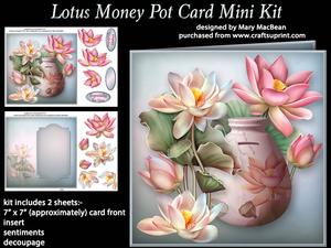 Lotus Money Pot Card Mini Kit