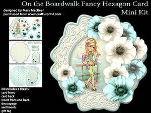 On the Boardwalk, Fancy Hexagon Card Mini Kit
