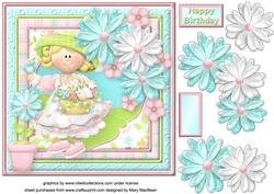 A Little Bird Told Me Decoupage Card Front