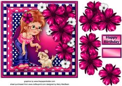 Doggy Treats Decoupage Card Front