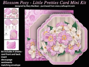 Blossom Posy - Little Pretties Card Mini Kit