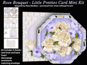Rose Bouquet - Little Pretties Card Mini Kit