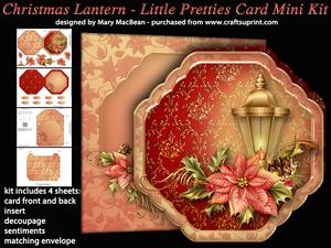 Christmas Lantern - Little Pretties Card Mini Kit
