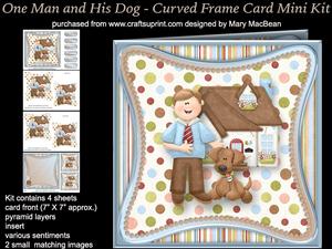 One Man and His Dog - Curved Frame Card Mini Kit