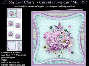 Shabby Chic Cluster - Curved Frame Card Mini Kit