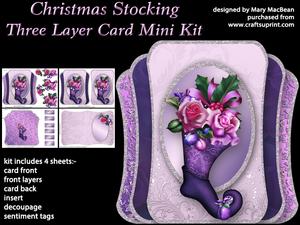 Christmas Stocking - Three Layer Card Mini Kit
