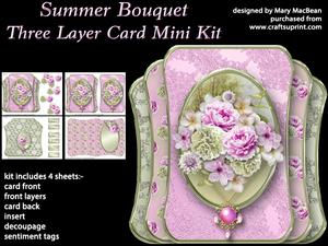 Summer Bouquet - Three Layer Card Mini Kit