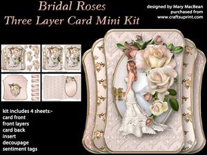 Bridal Roses - Three Layer Card Mini Kit