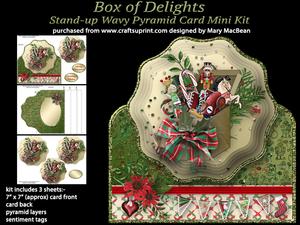 Box of Delights - Stand-up Wavy Pyramid Card Mini Kit