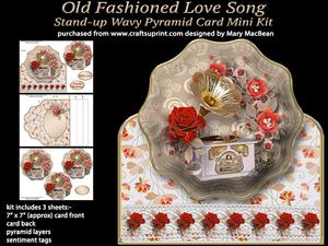 Old Fashioned Love Song - Stand-up Pyramid Card Mini Kit