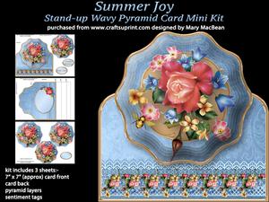 Summer Joy - Stand-up Wavy Pyramid Card Mini Kit