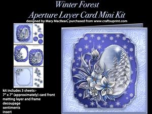 Winter Forest - Aperture Layer Card Mini Kit