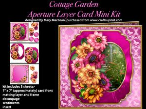 Cottage Garden - Aperture Layer Card Mini Kit