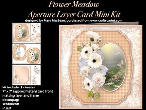Flower Meadow - Aperture Layer Card Mini Kit
