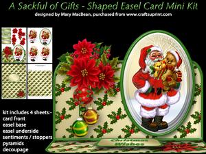 A Sackful of Gifts - Shaped Easel Card Mini Kit