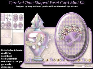 Carnival Time - Shaped Easel Card Mini Kit