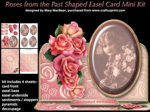 Roses from the Past - Shaped Easel Card Mini Kit