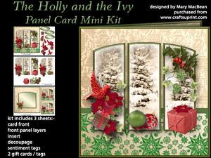 The Holly and the Ivy Panel Card Mini Kit