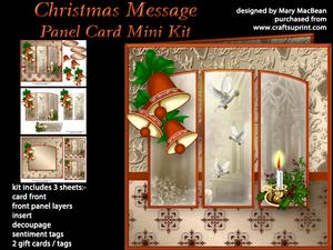Christmas Message Panel Card Mini Kit