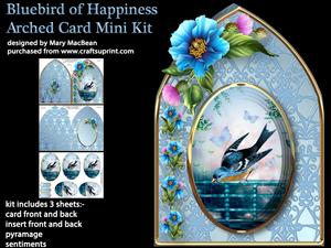 Bluebird of Happiness - Arched Card Mini Kit