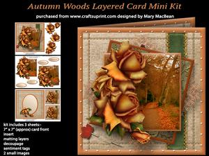 Autumn Woods Layered Card Mini Kit