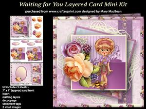 Waiting for You Layered Card Mini Kit