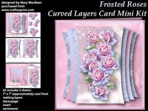 Frosted Roses - Curved Layers Card Mini Kit