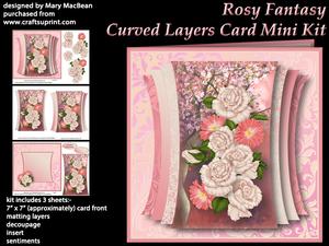 Rosy Fantasy - Curved Layers Card Mini Kit