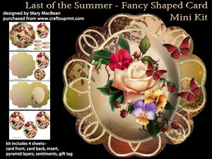 Last of the Summer - Fancy Shaped Card Mini Kit