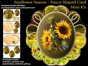Sunflower Season - Fancy Shaped Card Mini Kit