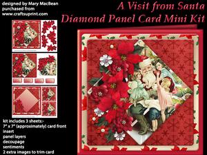 A Visit from Santa - Diamond Panel Card Mini Kit