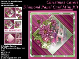 Christmas Carols - Diamond Panel Card Mini Kit