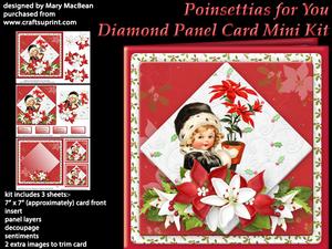 Poinsettias for You - Diamond Panel Card Mini Kit